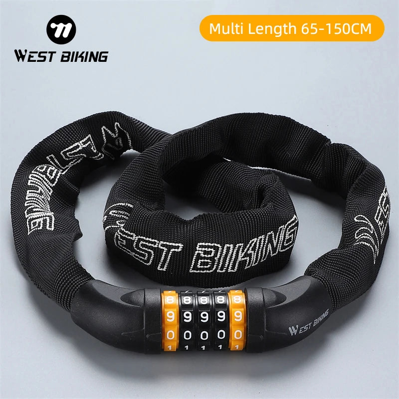 West Biking 150CM Bike Lock A3 Iron